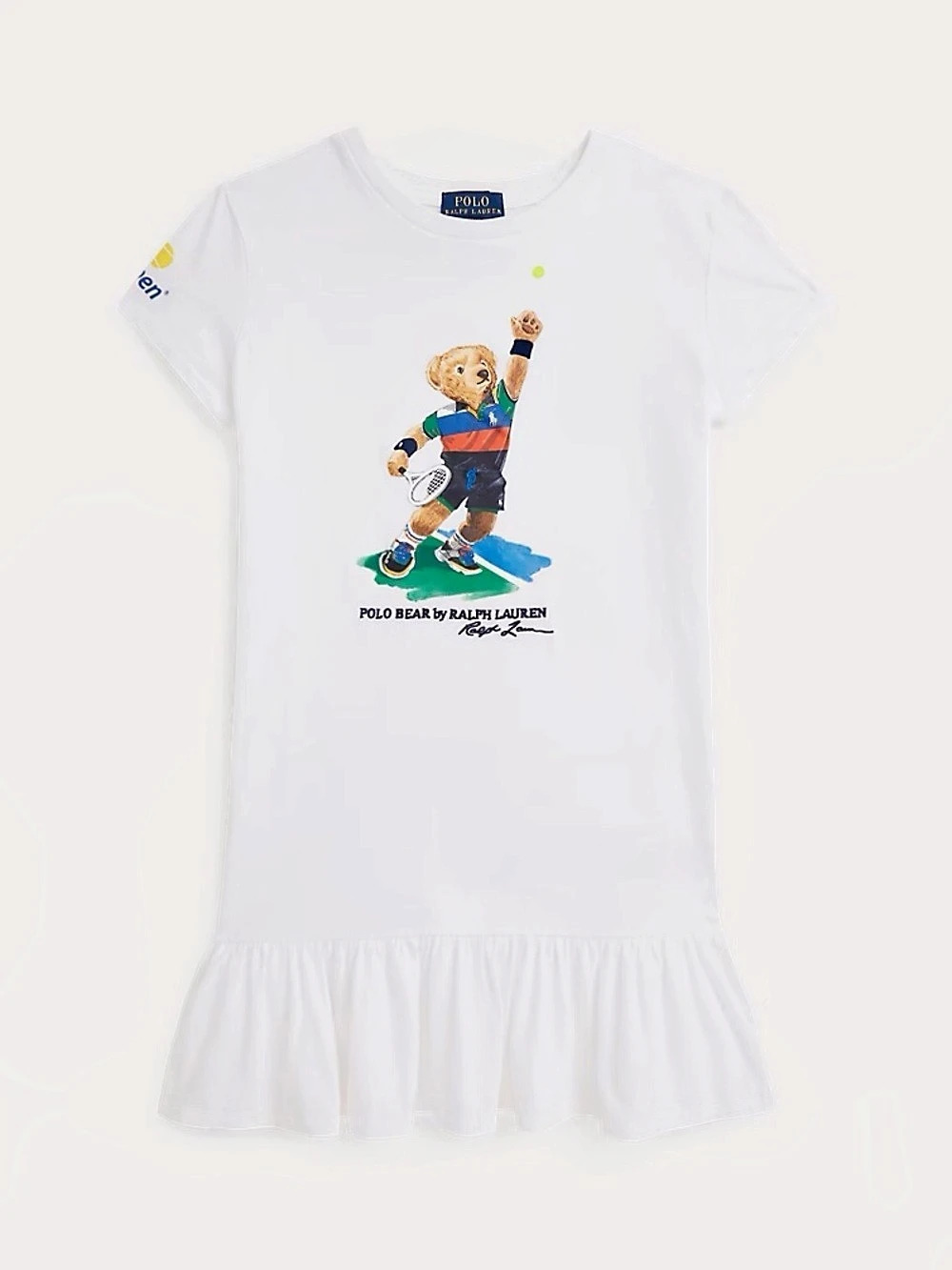 Ralph Lauren Polo Bear dress in White Size 6X NWT